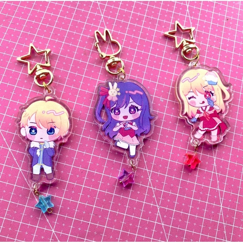 Jual oshi no ko keychain two sided acrylic Shopee Indonesia