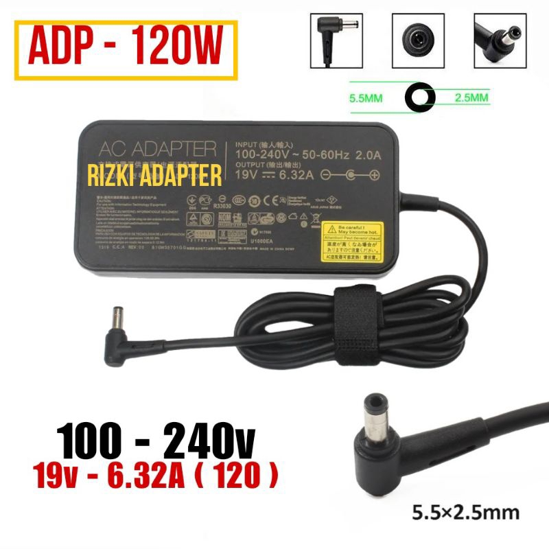 Jual Charger Laptop Asus 19v - 6.32 ( 5.5*2.5 ) | Shopee Indonesia