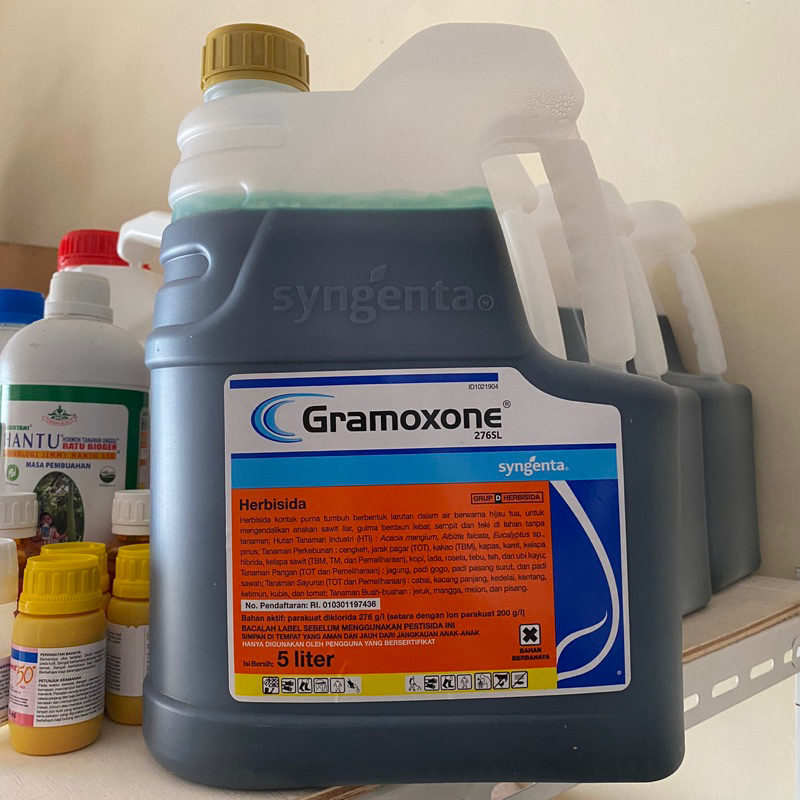 Jual Herbisida GRAMOXONE 276SL 5 Liter Racun Rumput Bakar Parakuat ...