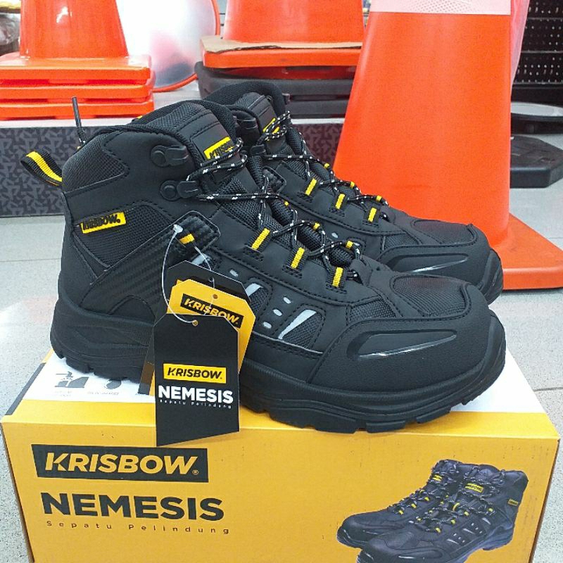 Jual Sepatu Safety Krisbow Nemesis Original Model Tali 6 Inchsepatu Pelindung Kerja Steel 3176