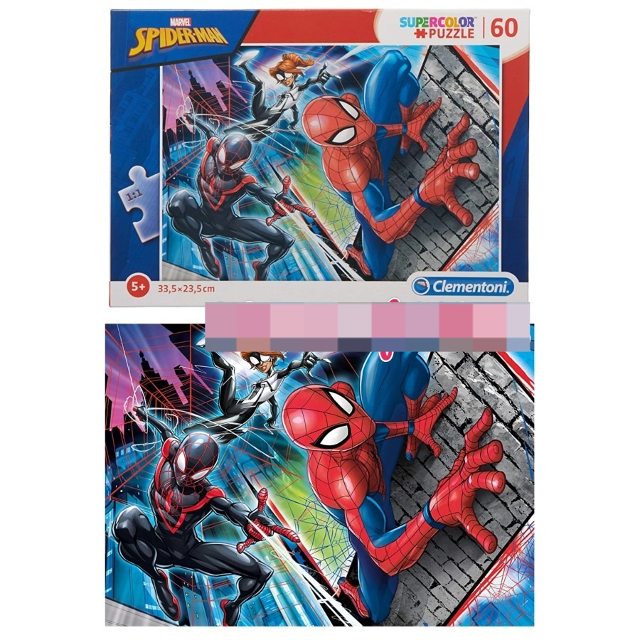 Jual CLEMENTONI MARVEL SPIDERMAN PUZZLE 60 PCS ORIGINAL | Shopee Indonesia
