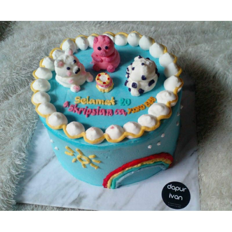 Jual KOREAN CAKE DIAMETER 14 CAKE ULTAH ULANG TAHUN KUE TART KADO ...