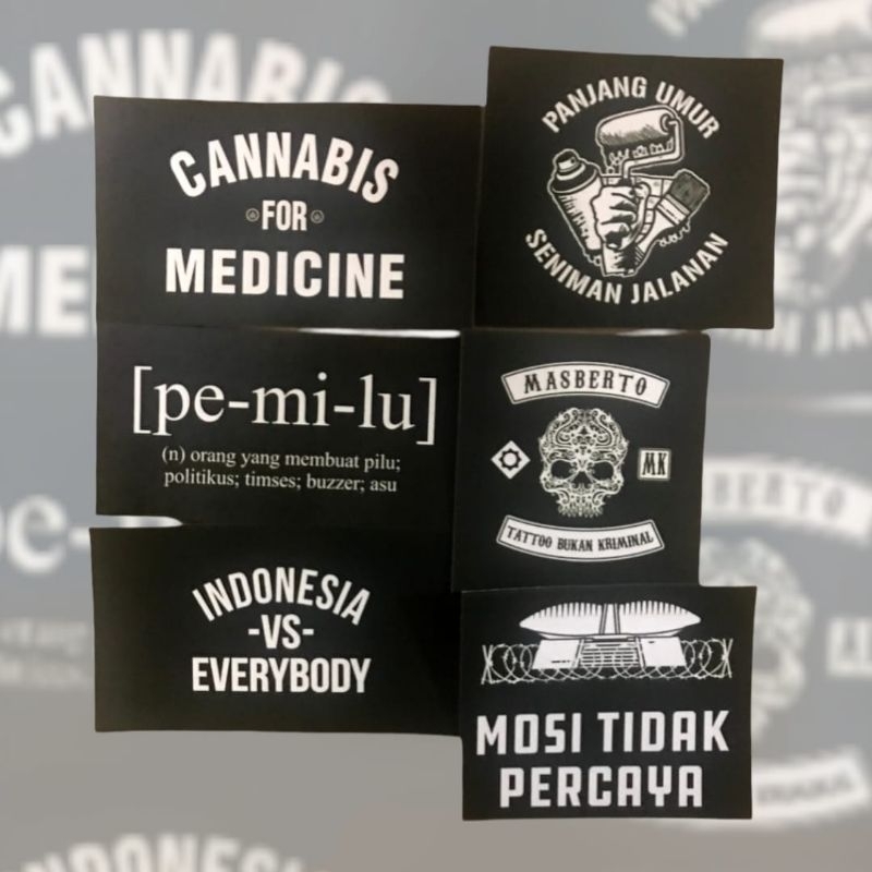 Jual Sticker Vinyl Mosi Tidak Percaya, Indonesia vs Everybody, Masberto ...