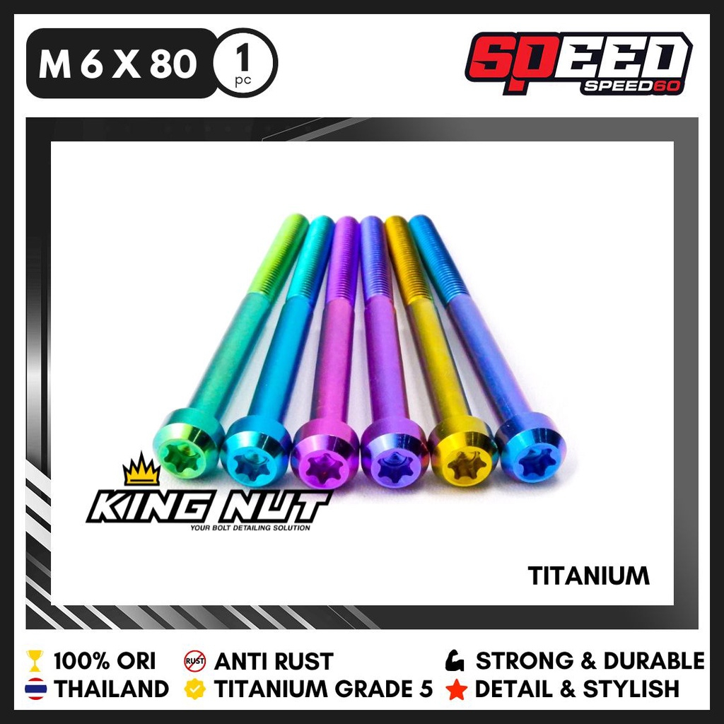 Jual Baut M X Drat X Baut Titanium Grade Thailand King Nut