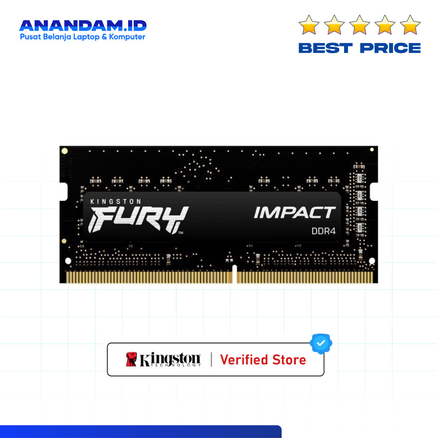 Jual Kingston FURY IMPACT SODIMM 16GB DDR4 3200MHz CL20 Ram Laptop ...