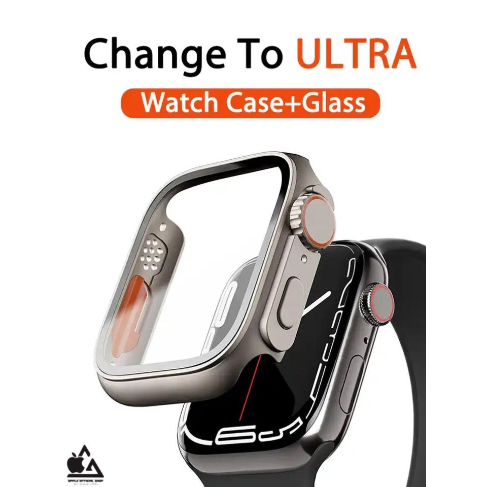 Jual 2in1 Case Cover Apple Watch Model Ultra Tempered Glass