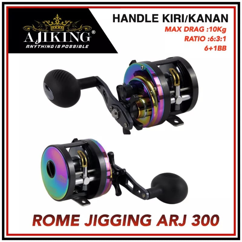 Jual Reel Ajiking Rome Jigging Ajiging 300L - Kab. Bekasi