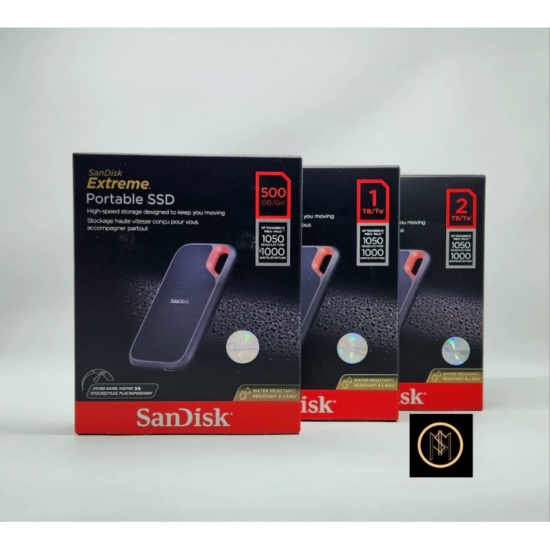 Jual SanDisk Extreme Portable SSD V2 500GB 1TB 2TB Speed 1050Mbps
