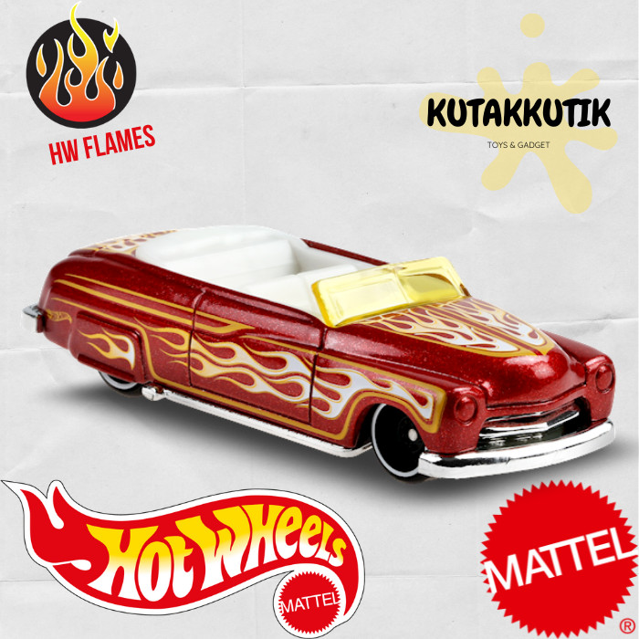 Jual Hot Wheels 49 Merc Merah HW Flame | Shopee Indonesia