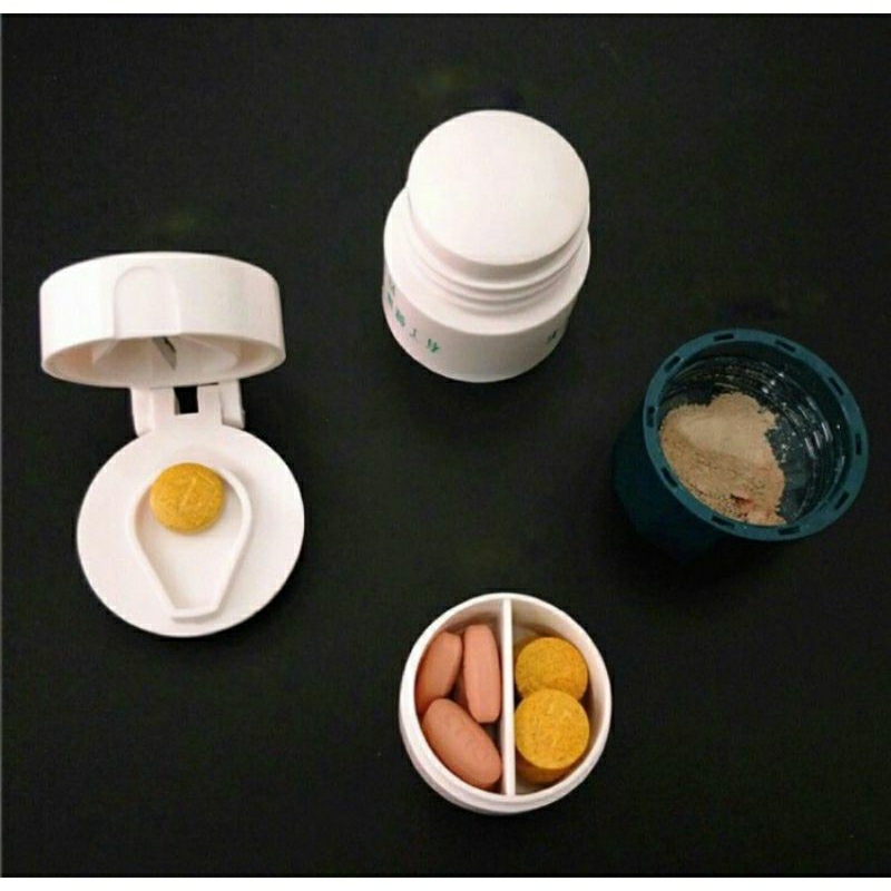 Jual Alat Penggerus Pil Pemotong Obat Tablet Tempat Obat Harian Kotak ...