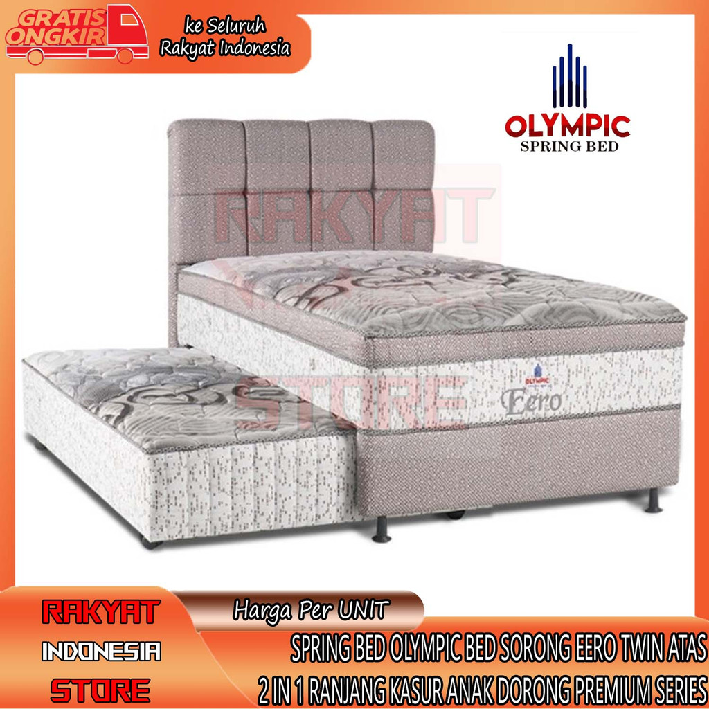 Jual [KARGO] SPRING BED OLYMPIC BED SORONG EERO TWIN ATAS MATRAS ...