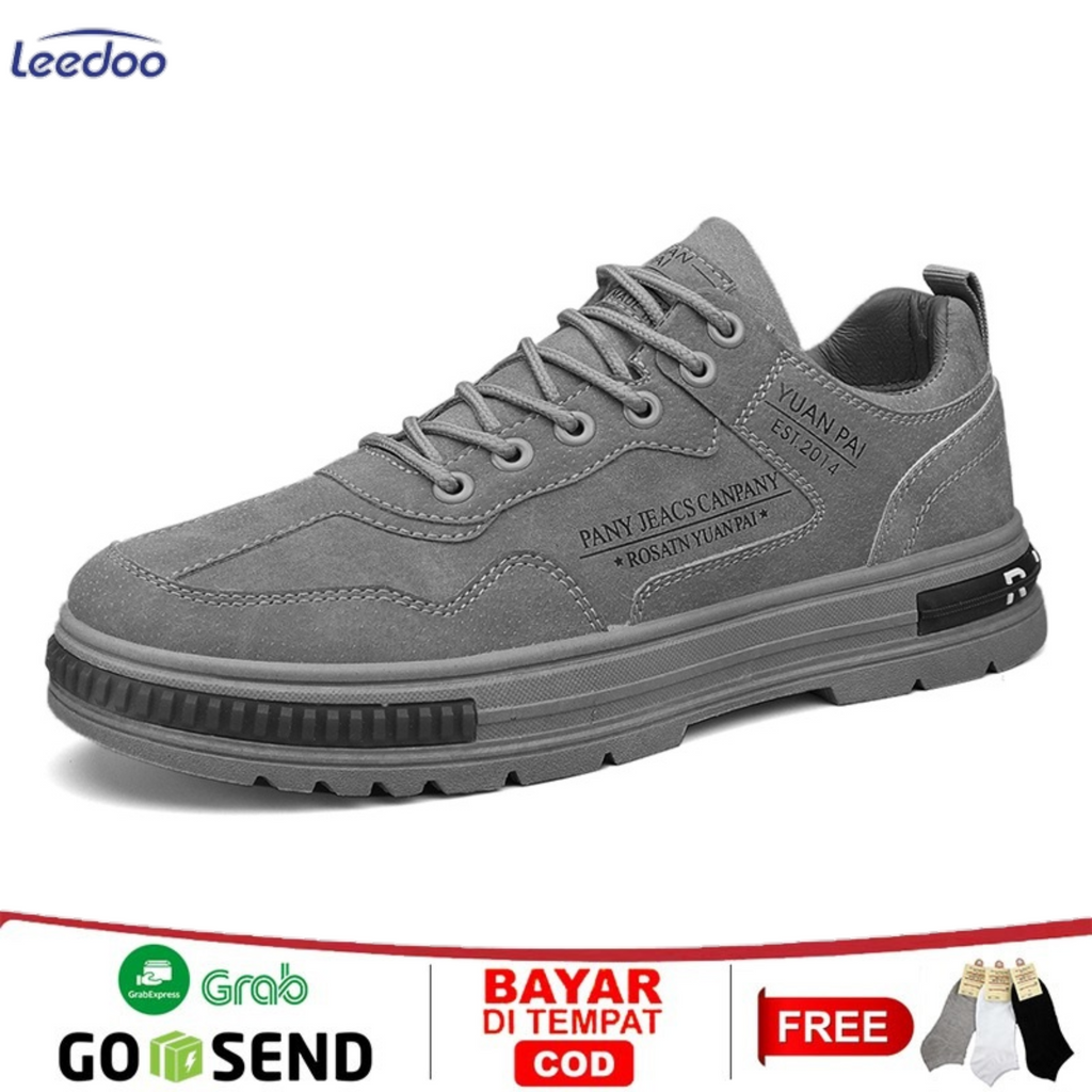 Jual Leedoo Sepatu Pria Formal Casual Sepatu Sneakers Cowok Nyaman