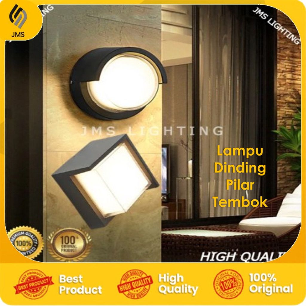 Jual LAMPU DINDING PILAR TEMBOK OUTDOOR 5 WATT HIAS TAMAN MODEL BULAT ...