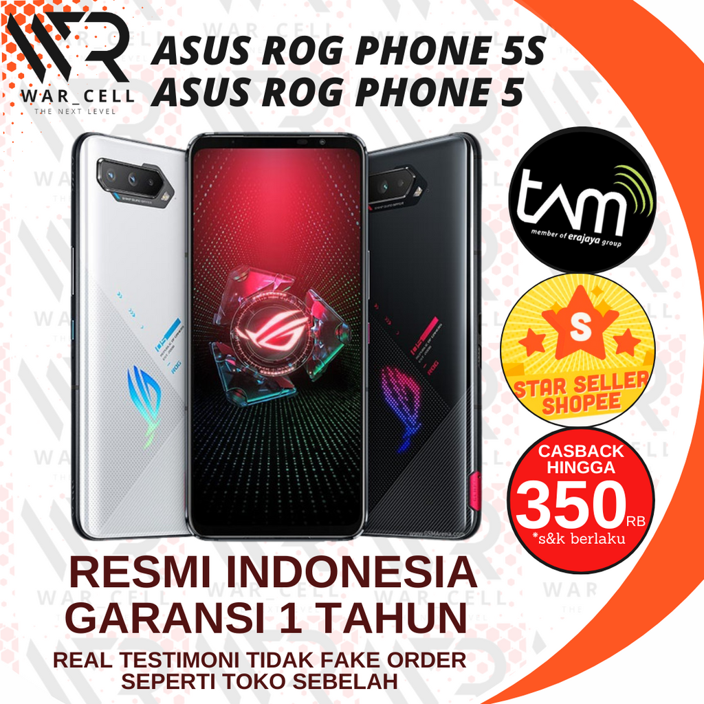 Jual Tam Asus Rog Phone 5s 5 8 128gb 12 256gb Garansi Resmi Indonesia