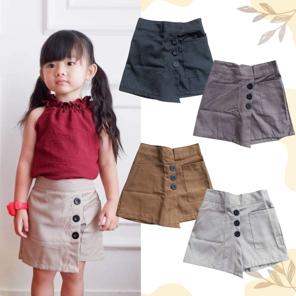 Jual naafiah pilih warna rok celana anak perempuan 1-13 tahun bahan ...