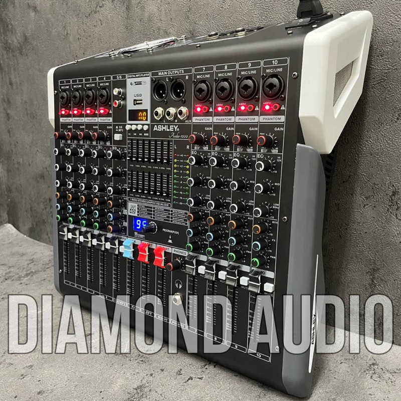 Jual Power Mixer Ashley Audio1000 Original Mixing 10 Channel Audio 1000 ( Bayar Ditempat