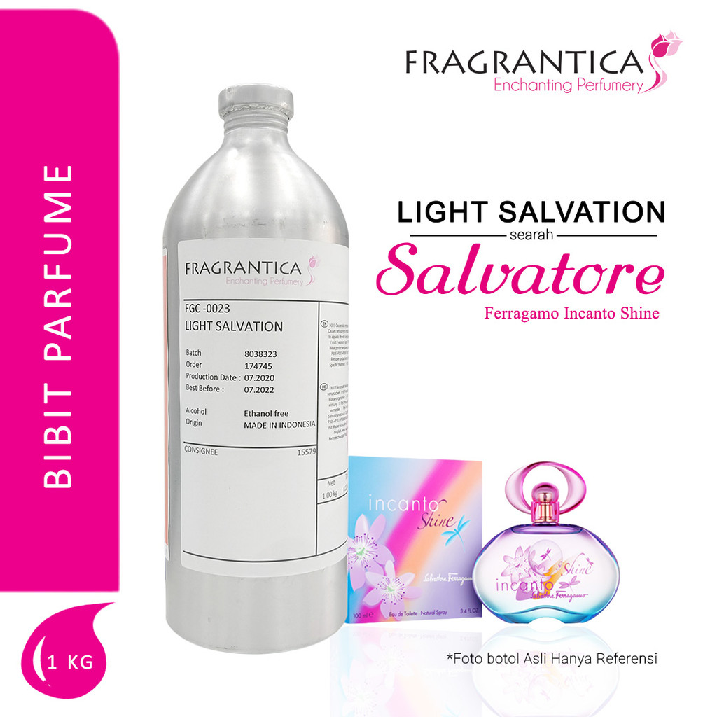 Jual Bibit Parfum Murni Murah LIGHT SALVATION Searah Salvator Feragamo ...