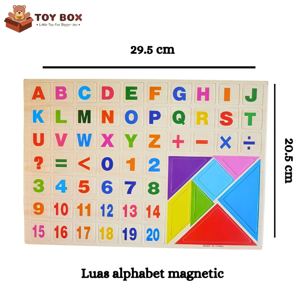 Jual Mainan Edukasi Anak Alphabet Magnetic Magnet Board Papan Tulis ...