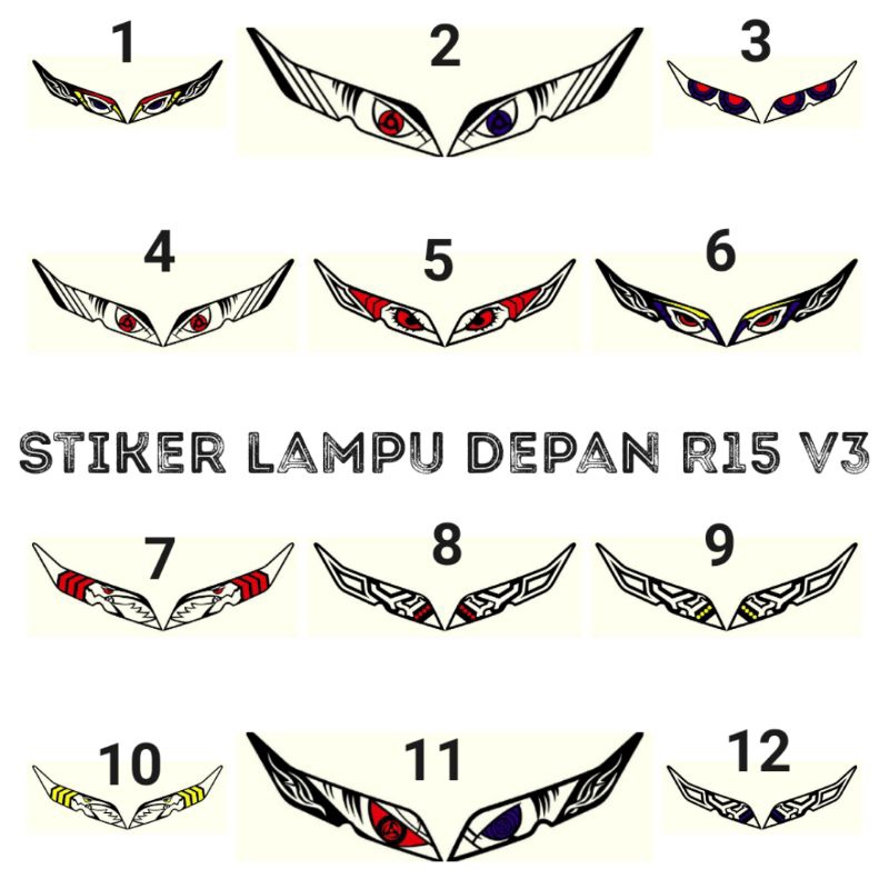 Jual Stiker lampu depan R15 v3 | Shopee Indonesia