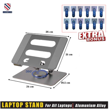 Lanwain London Adjustable Laptop Stand Tablet Stand Meja Laptop Aksesoris Laptop
