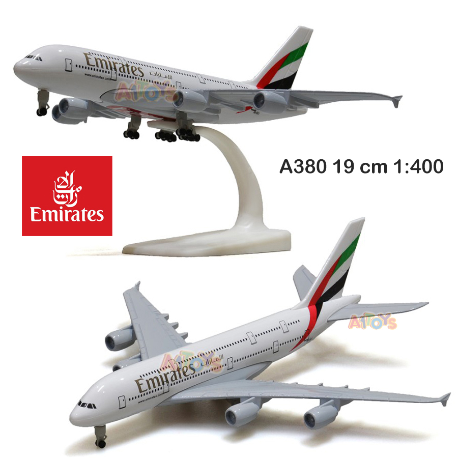 Emirates A380-800 1/400 モデルプレイン Diecast Pesawat Emirates