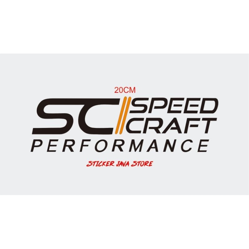 Jual STIKER SC SPEED CRAFT PERFORMANCE 20CM | Shopee Indonesia