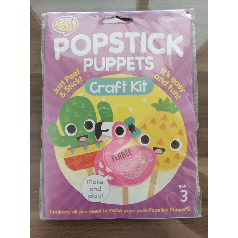 Jual Easy Craft Popstick Puppets Craft Kit ( Mainan Anak ) Shopee