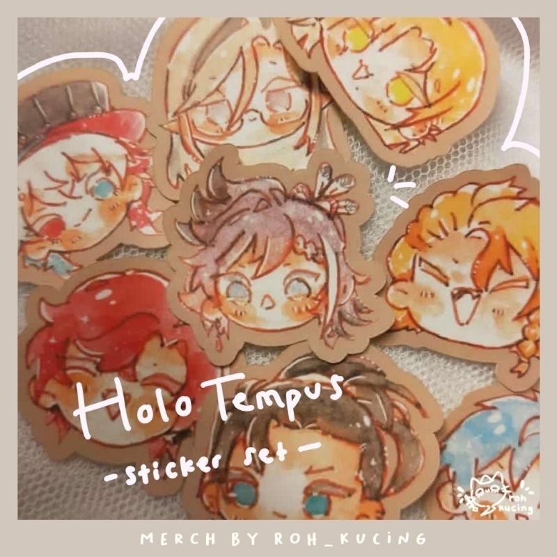 Jual [roh_kucing] Sticker set Holotempus Holostars EN Vtuber | Shopee ...