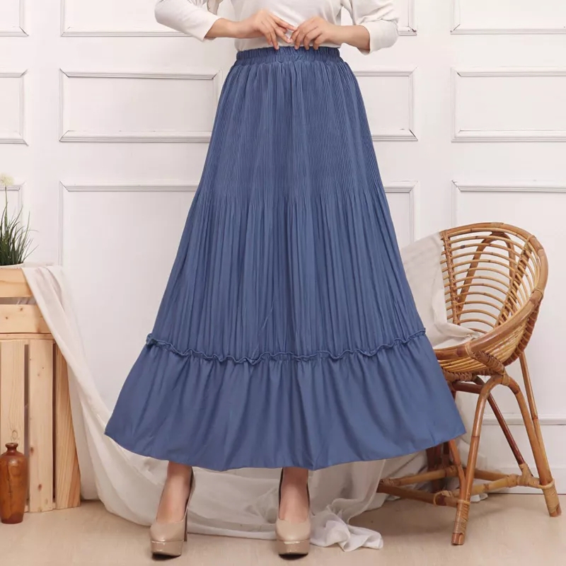 Jual Rok Plisket Lidi Cabang / Rok Duyung Plisket / Rok Muslim / Kerja ...