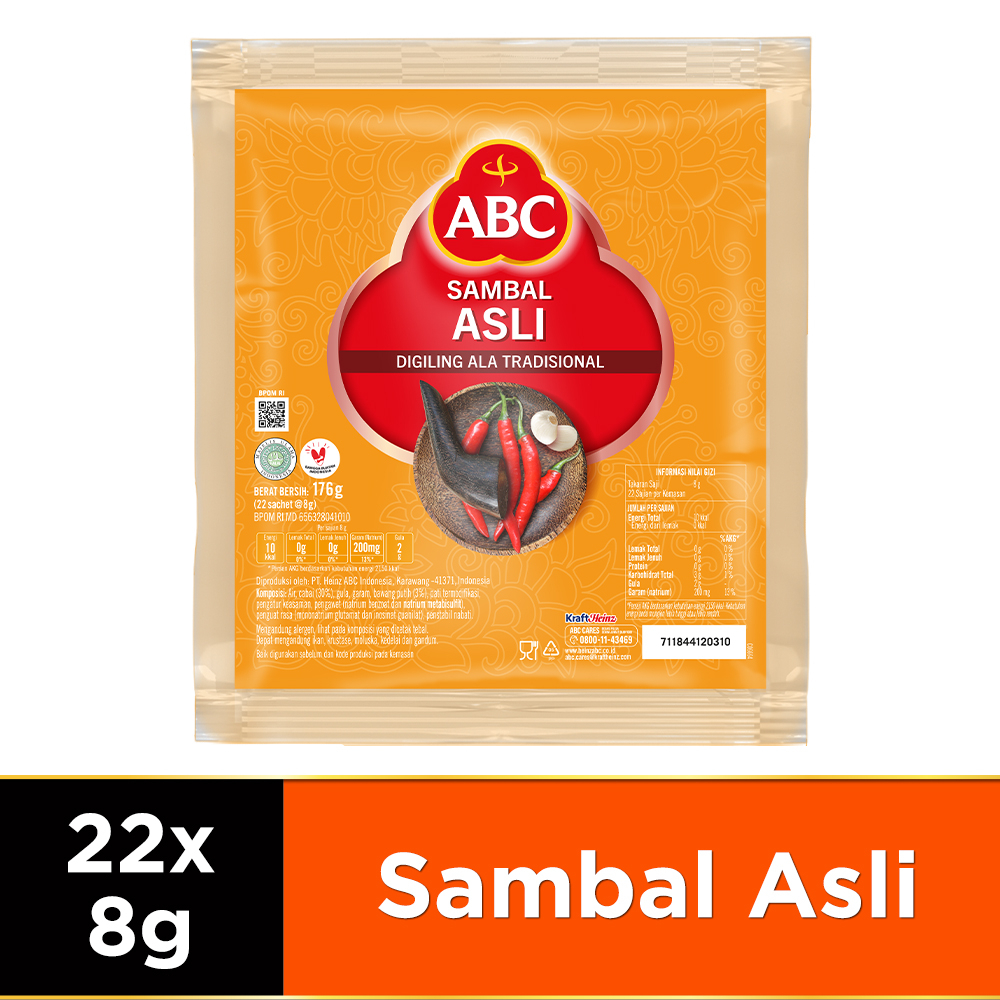 Jual 1 Pak Sambal Asli Abc Stik Isi 22 Sachet X 8 Gr Shopee Indonesia