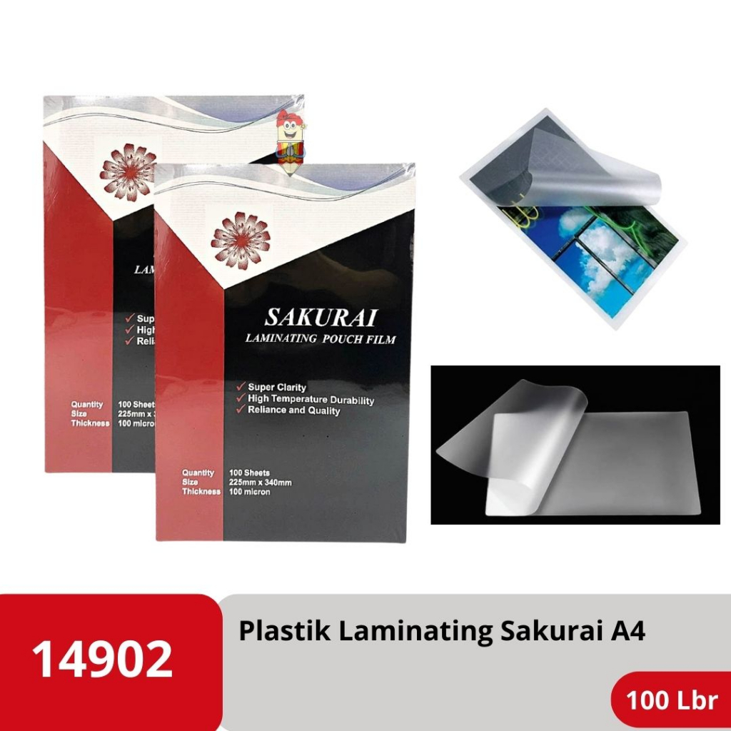Jual Plastik Laminating A4 Sakurai Shopee Indonesia