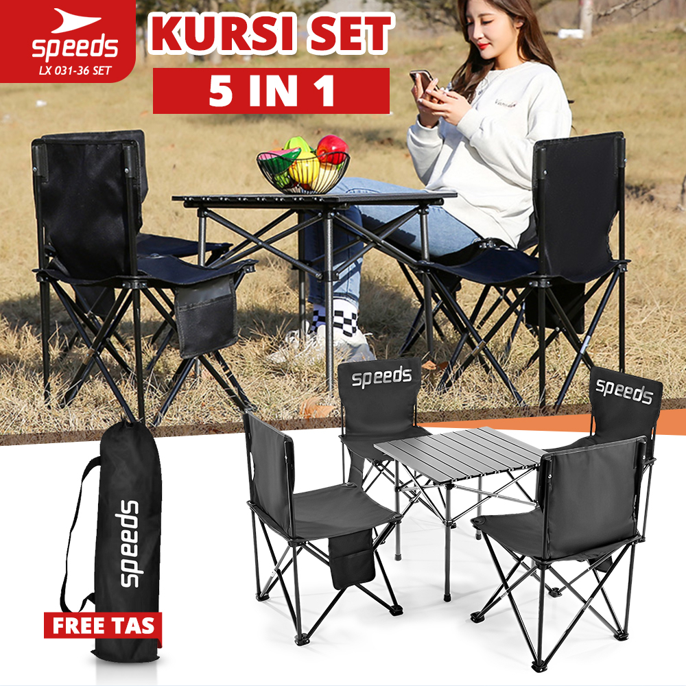 Jual Speeds Set Meja Kursi Lipat Folding Chair Fold Table Meja Camping