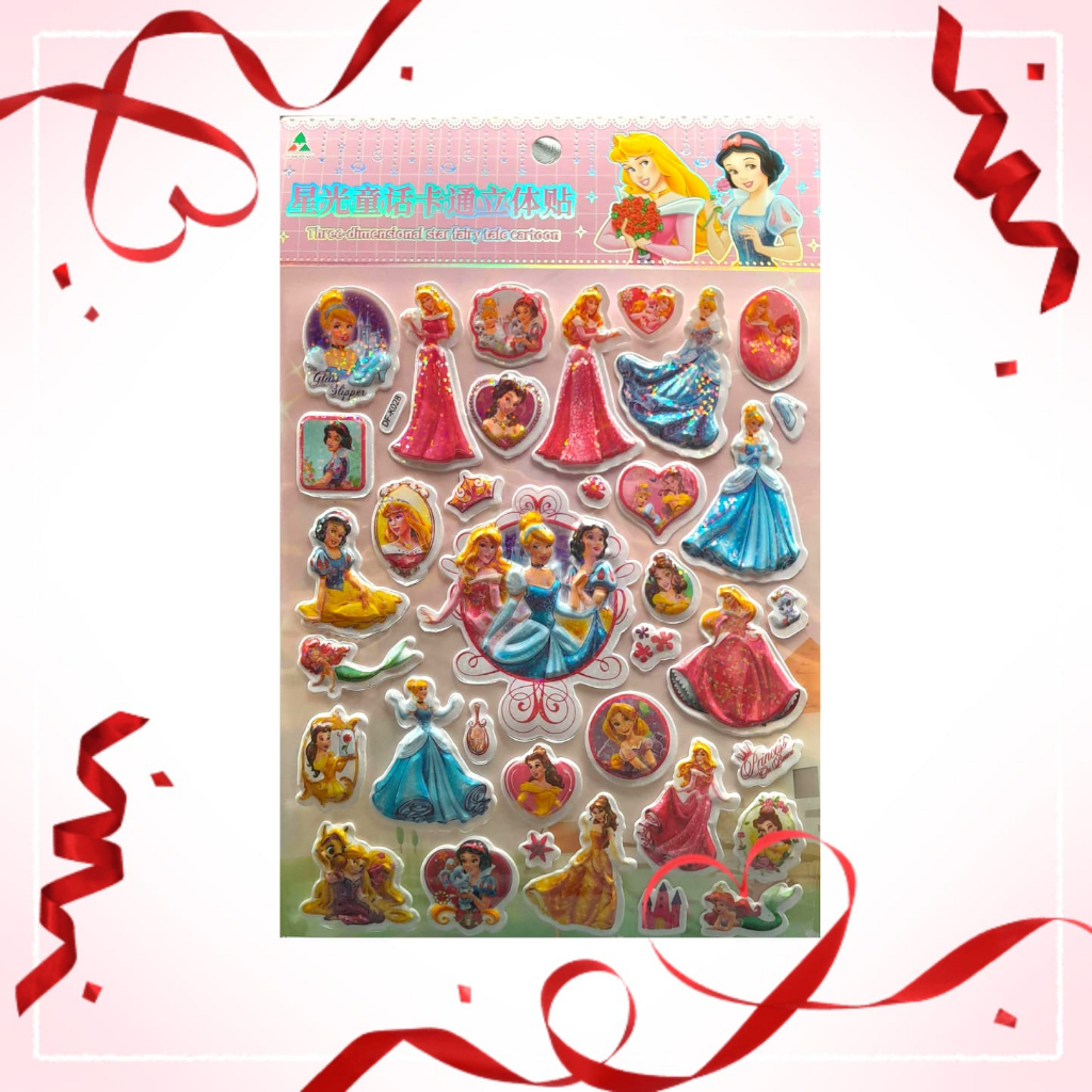 Jual [DF-K] Gambar Tempel Sticker Timbul Stiker Anak Karakter Disney ...