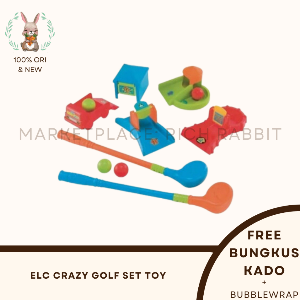 Jual ELC Crazy Golf Set Toy Mainan Anak Bola Pukul Oudoor Early