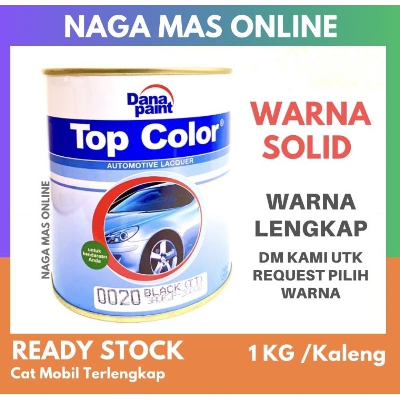 Jual TOP COLOR WARNA SOLID UKURAN 1 L / DANAPAINT / CAT MOBIL / CAT ...