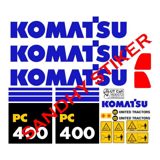 Jual Stiker Alat Berat Komatsu Pc 400 7 Sticker Excavator Shopee Indonesia 1293