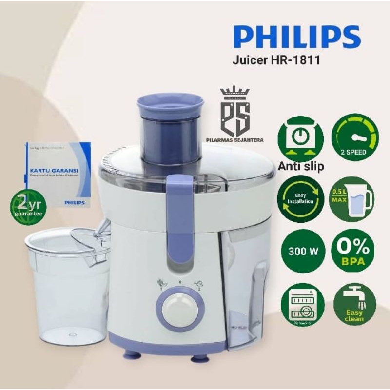 Jual Juicer Philips HR1811 Juice extractor PHILIPS HR 1811 alat peras Sari buah Shopee Indonesia