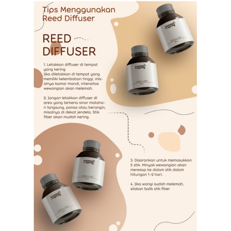 Jual PENGHARUM RUANGAN REED DIFFUSER BY SUMMERSPRING TERBAIK ALL