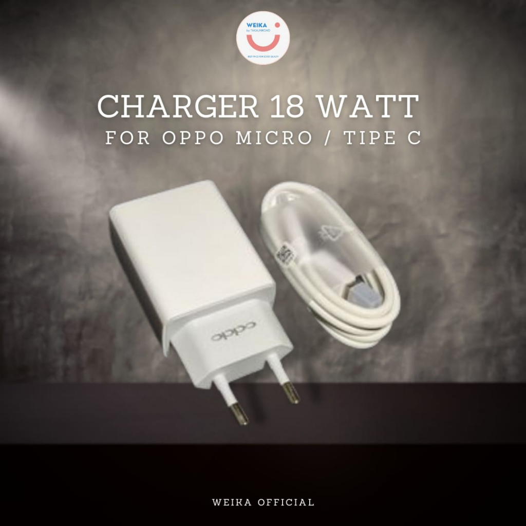 Jual Charger OPPO Original Fast Charging Garansi 18 Watt 2A USB to