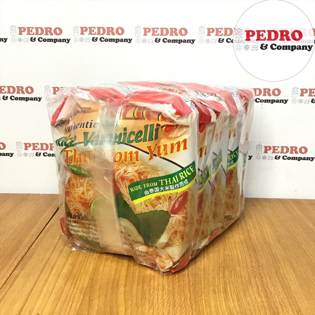 Jual Papa rice vermicelli thai tom yum 55 gram x 5pc - bihun tomyam ...