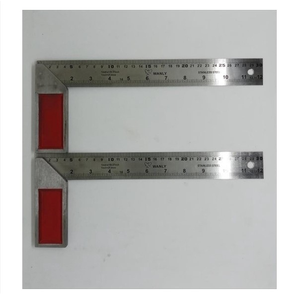 Jual PENGGARIS SIKU TUKANG BESI PASEKON 30 CM ALAT UKUR AKURAT MISTAR ...