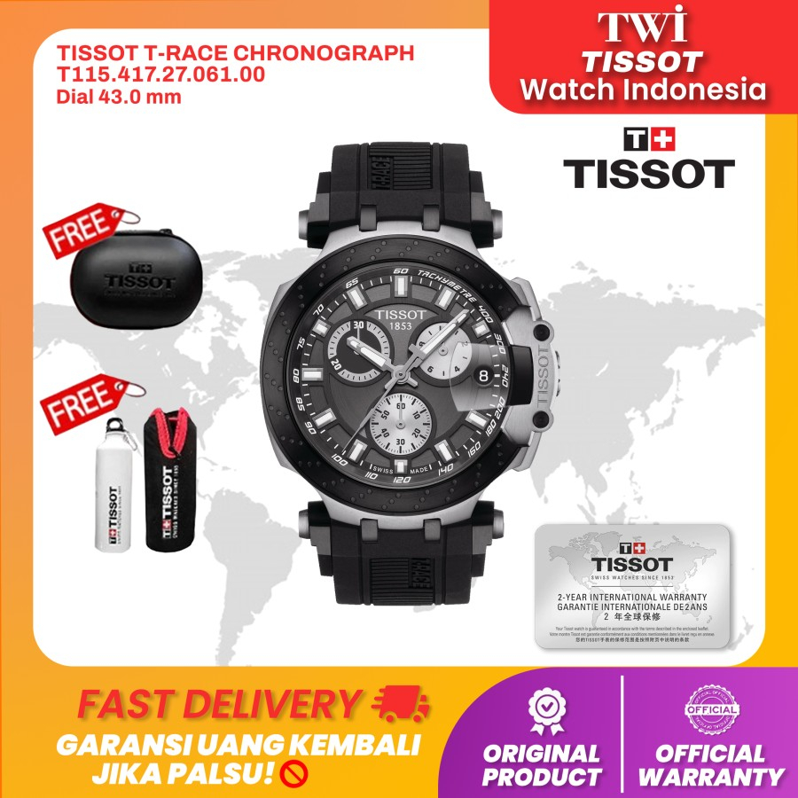 Jual Jam Tangan Pria Tissot T115.417.27.061.00 T RACE CHRONOGRAPH