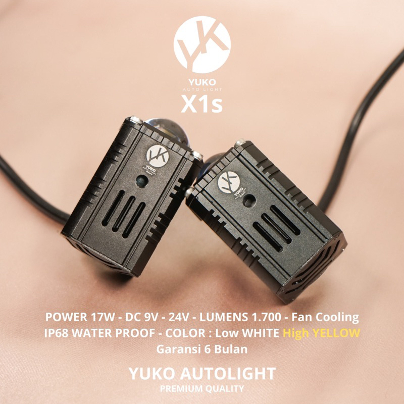Jual YUKO AUTOLIGHT X1S X1 PRO Lampu LED Tembak Motor dan Mobil Mini ...