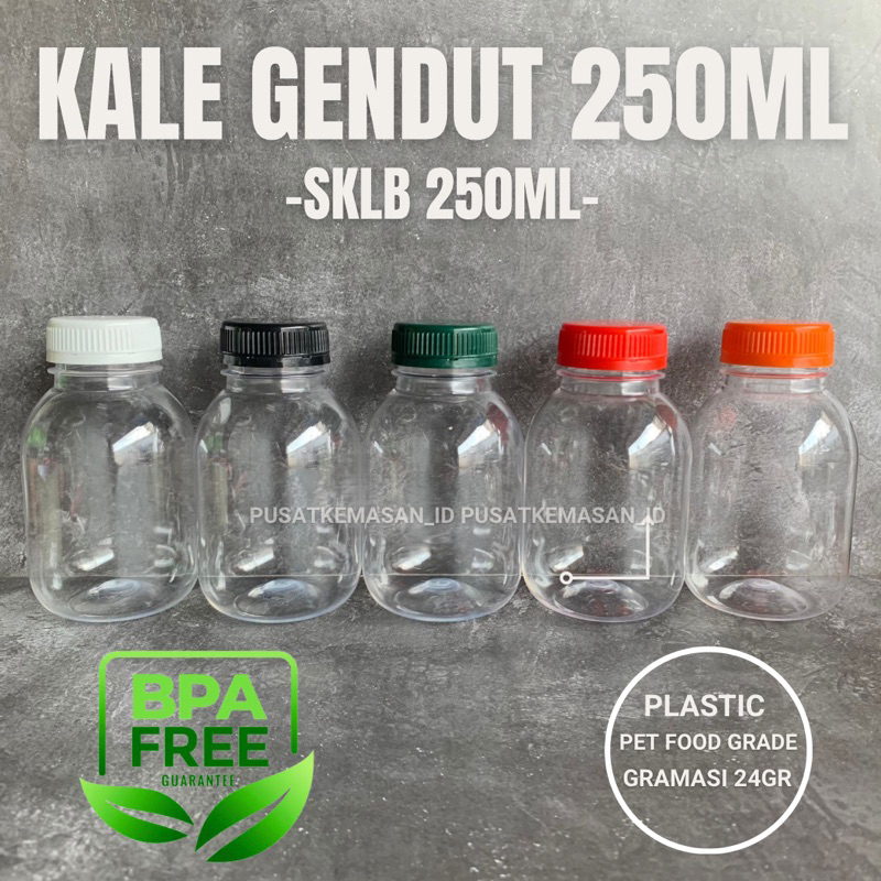 Jual BOTOL PLASTIK KALE GENDUT 250ML - SKLB BOTTLE UNTUK MINUM ...