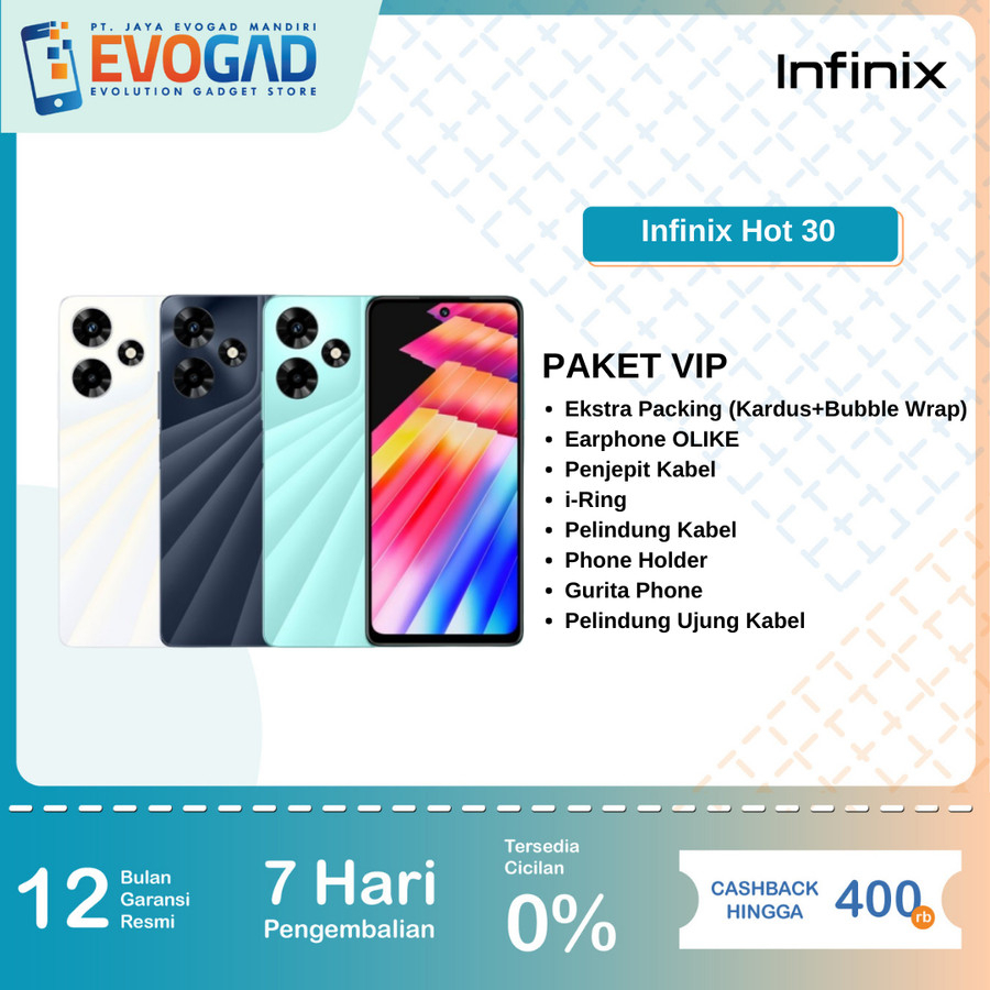 Jual Infinix Hot 30 X6831 8/128 | 33W Fast Charge | Garansi Resmi ...
