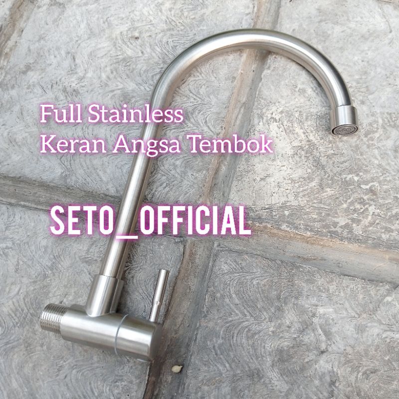 Jual Kran Angsa Tembok Kran Wastafel Kran Cuci Piring Seto Shopee Indonesia