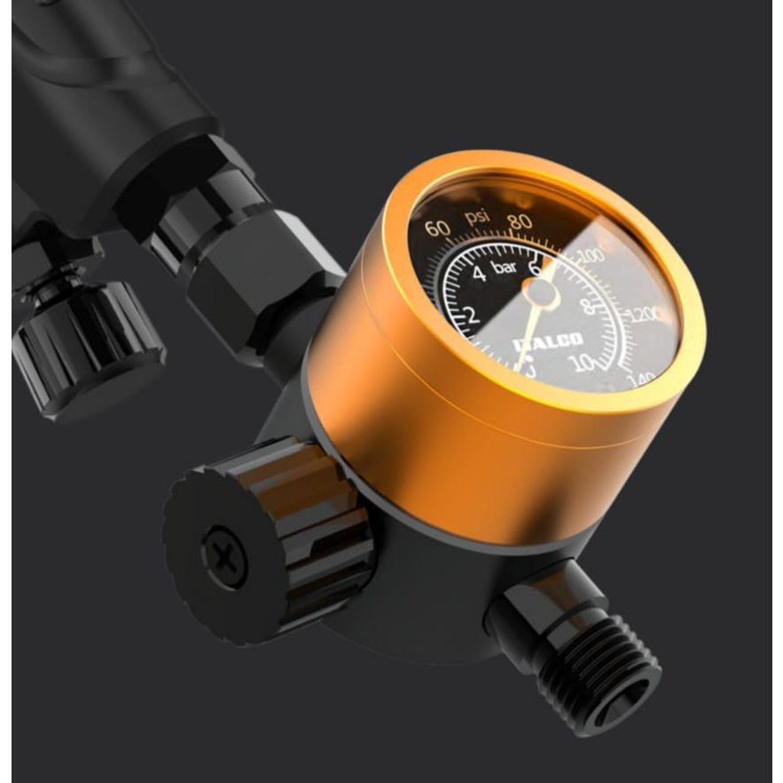 öl Filter 1/4 Zoll Druckregler Spritzpistole Mit Inline Wasserabscheider Manometer Farbspritzpistolen Kombi
