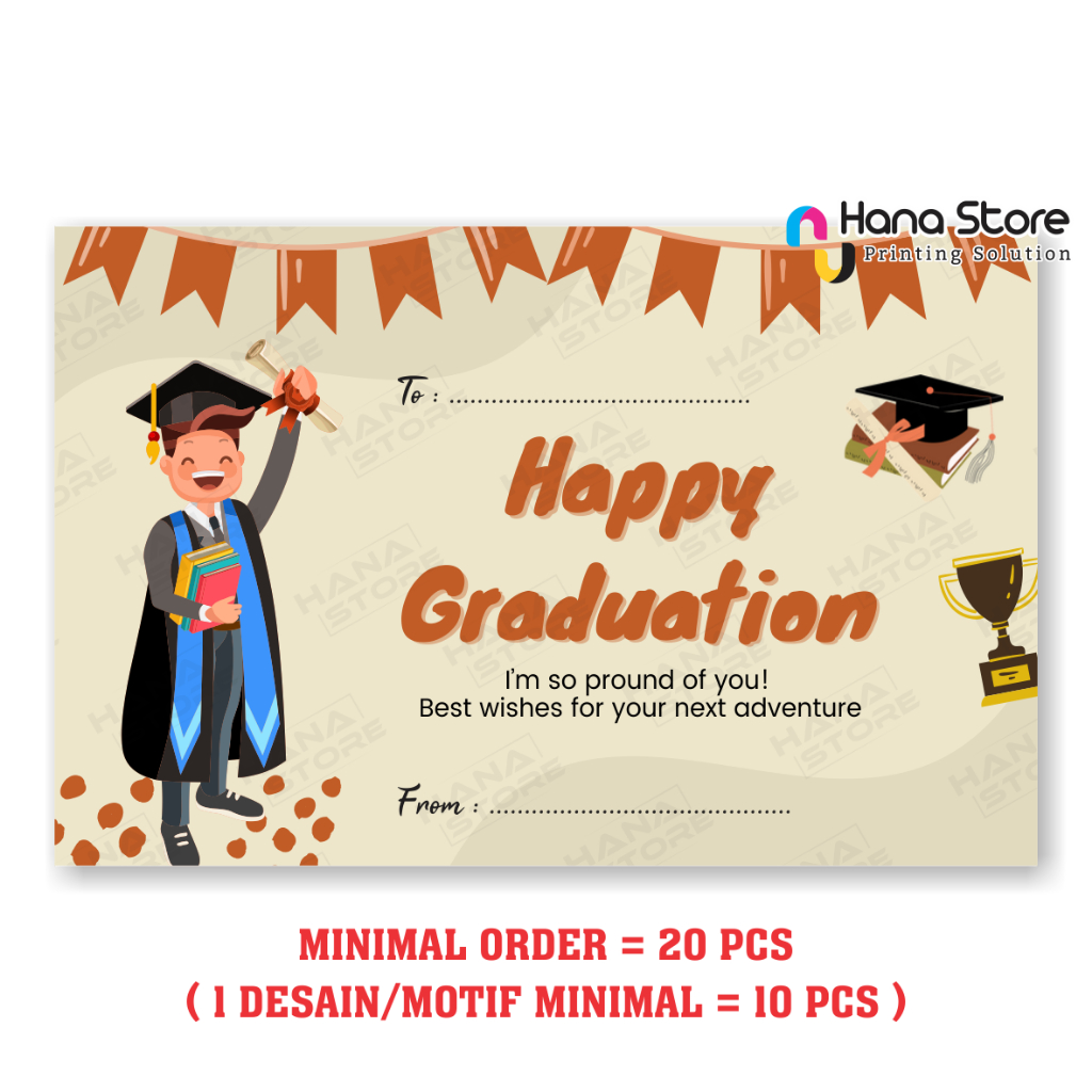 Jual Greeting Card GRADUATION V2 - Gift Card - Kartu Ucapan Wisuda ...