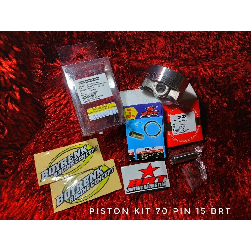 Jual PISTON KIT BRT 70 PIN 15 FORGED - BOYRENK RACING CONCEPT | Shopee ...