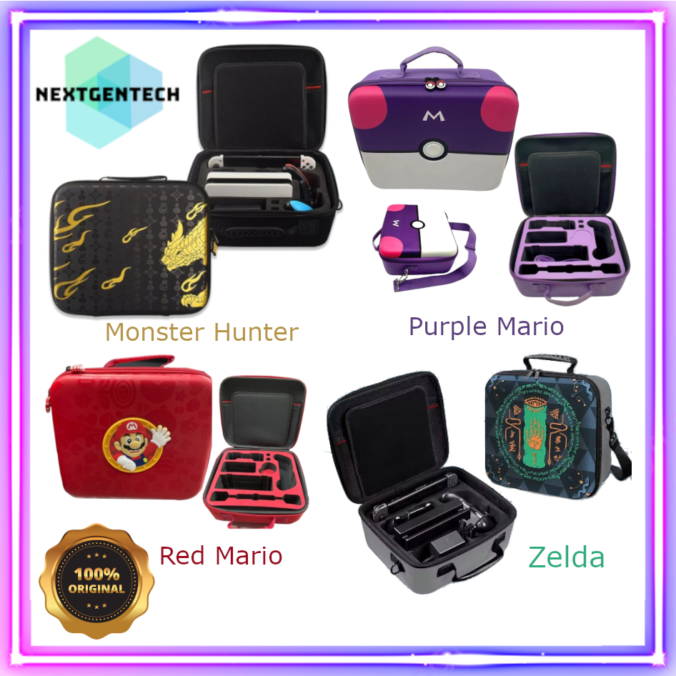 Jual Tas Nintendo Switch OLED Shoulder Bag Carrying Storage Zelda Mario ...